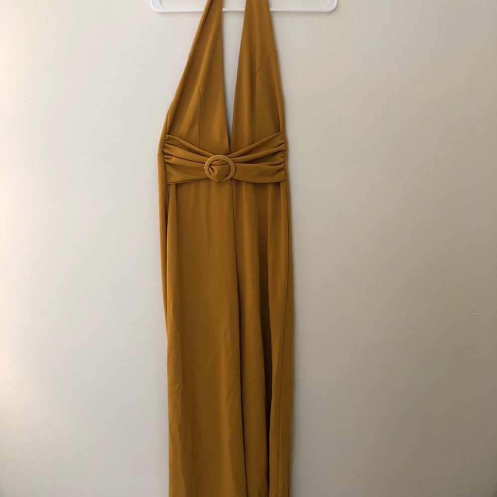 Yellow pantsuit BLUE BLUSH